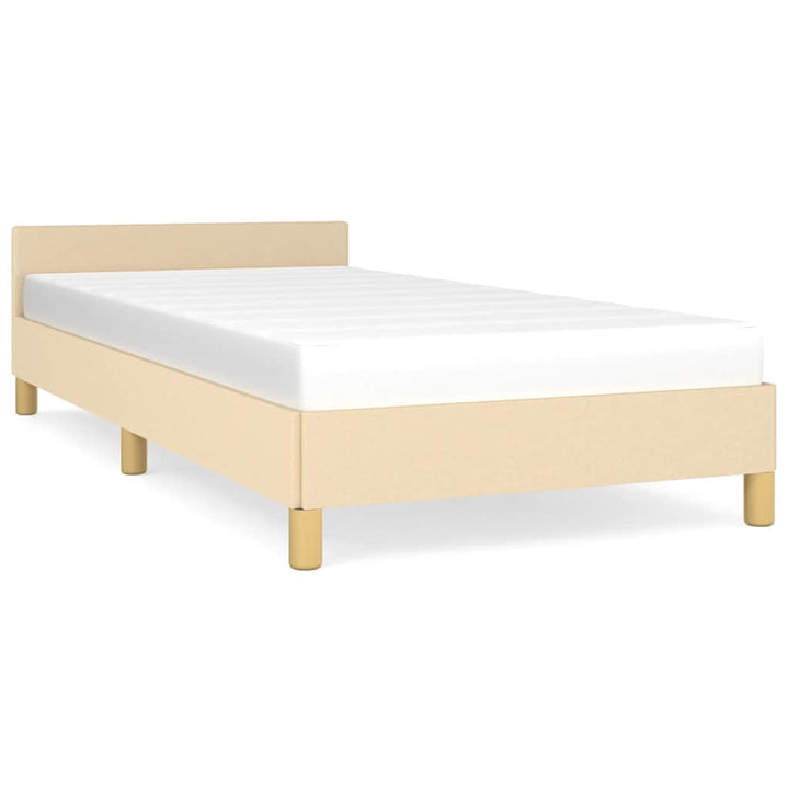 Sengeramme uden madras Creme 100x200 cm Stof