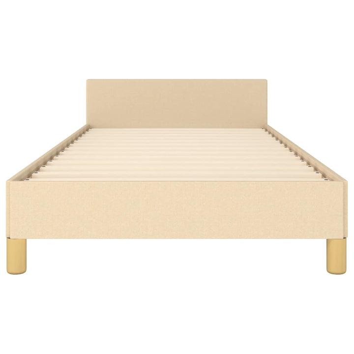 Sengeramme uden madras Creme 100x200 cm Stof