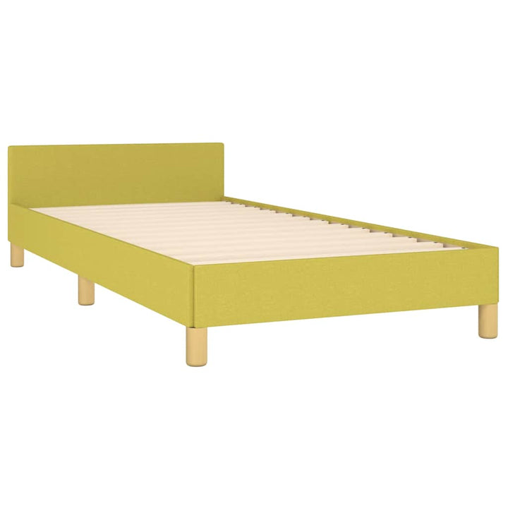 Sengeramme uden madras Grøn 100x200 cm Stof