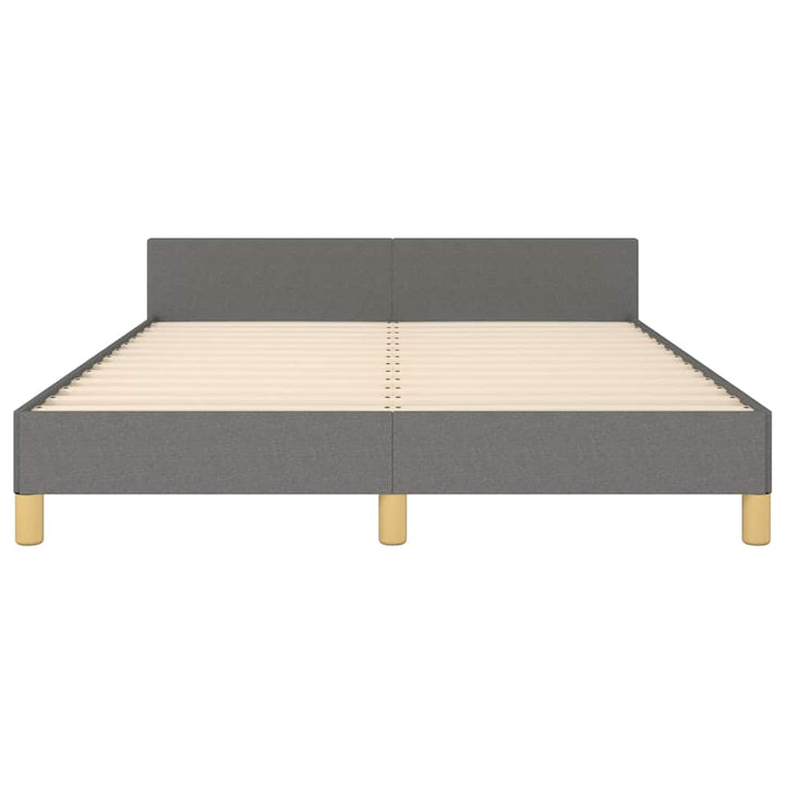 sengeramme uden madras 140x190 cm stof mørkegrå