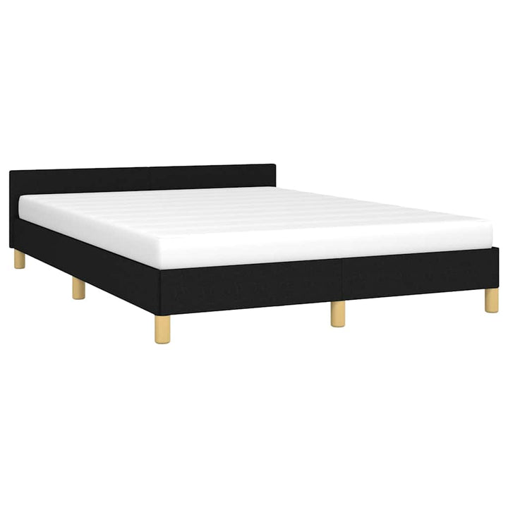 sengeramme uden madras 140x200 cm stof sort