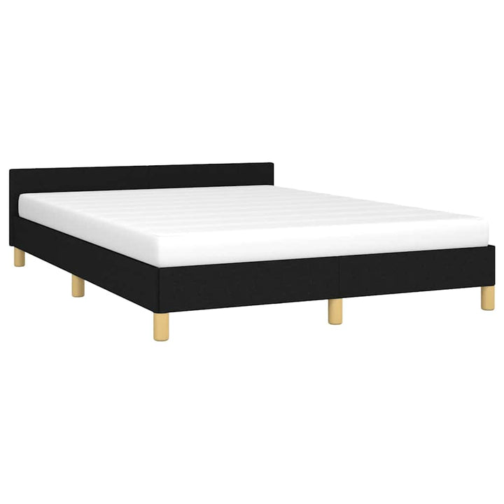 sengeramme uden madras 140x200 cm stof sort