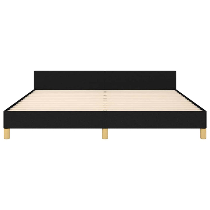 sengeramme uden madras 160x200 cm stof sort