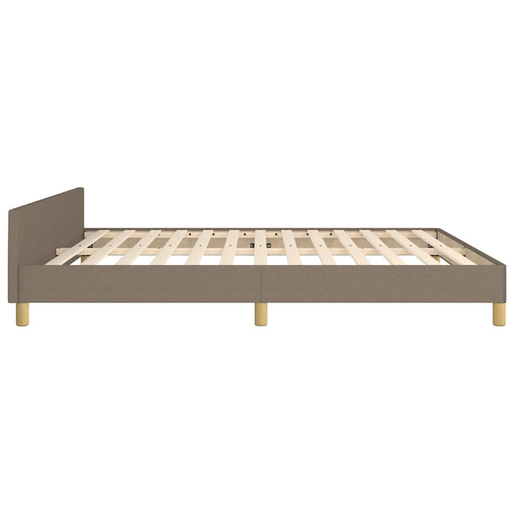 sengeramme uden madras 160x200 cm stof gråbrun