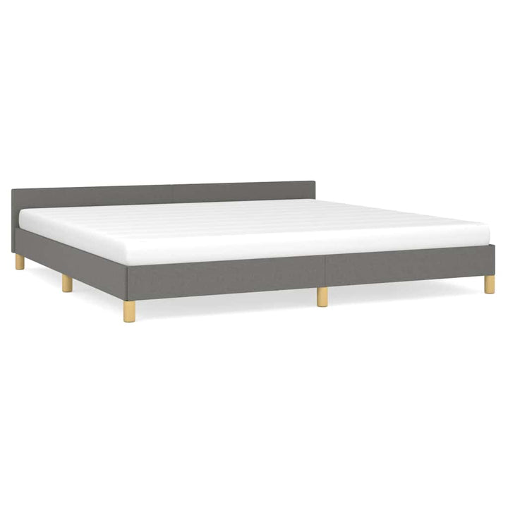 sengeramme uden madras 200x200 cm stof mørkegrå