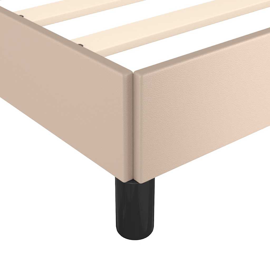 Sengeramme med hovedgærde uden madras Cappuccino 90x200 cm
