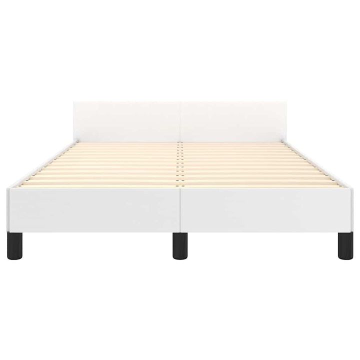 Sengeramme med hovedgærde uden madras Hvid 120x200 cm