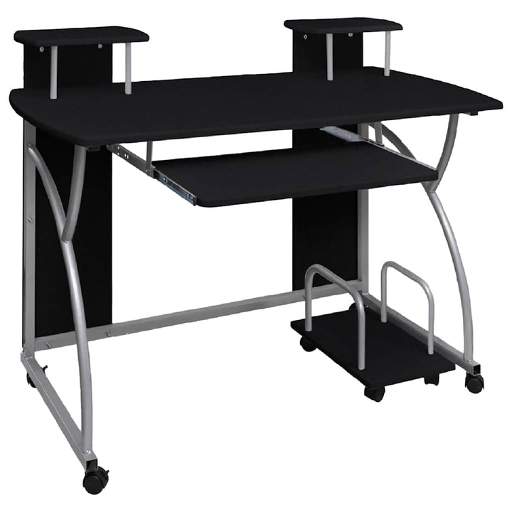 computerbord 110x52x88,5 cm konstrueret træ sort