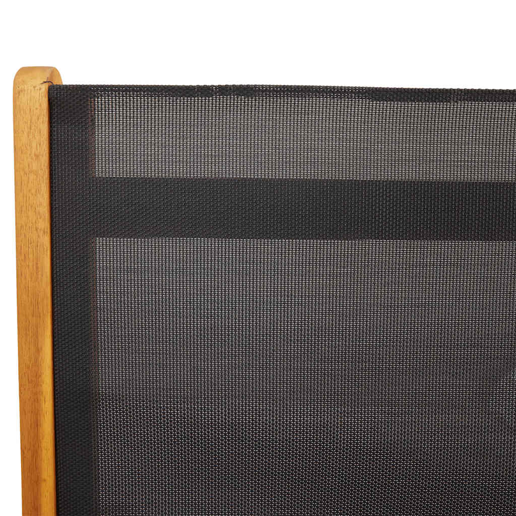 foldbare havestole 8 stk. massivt akacietræ og textilene
