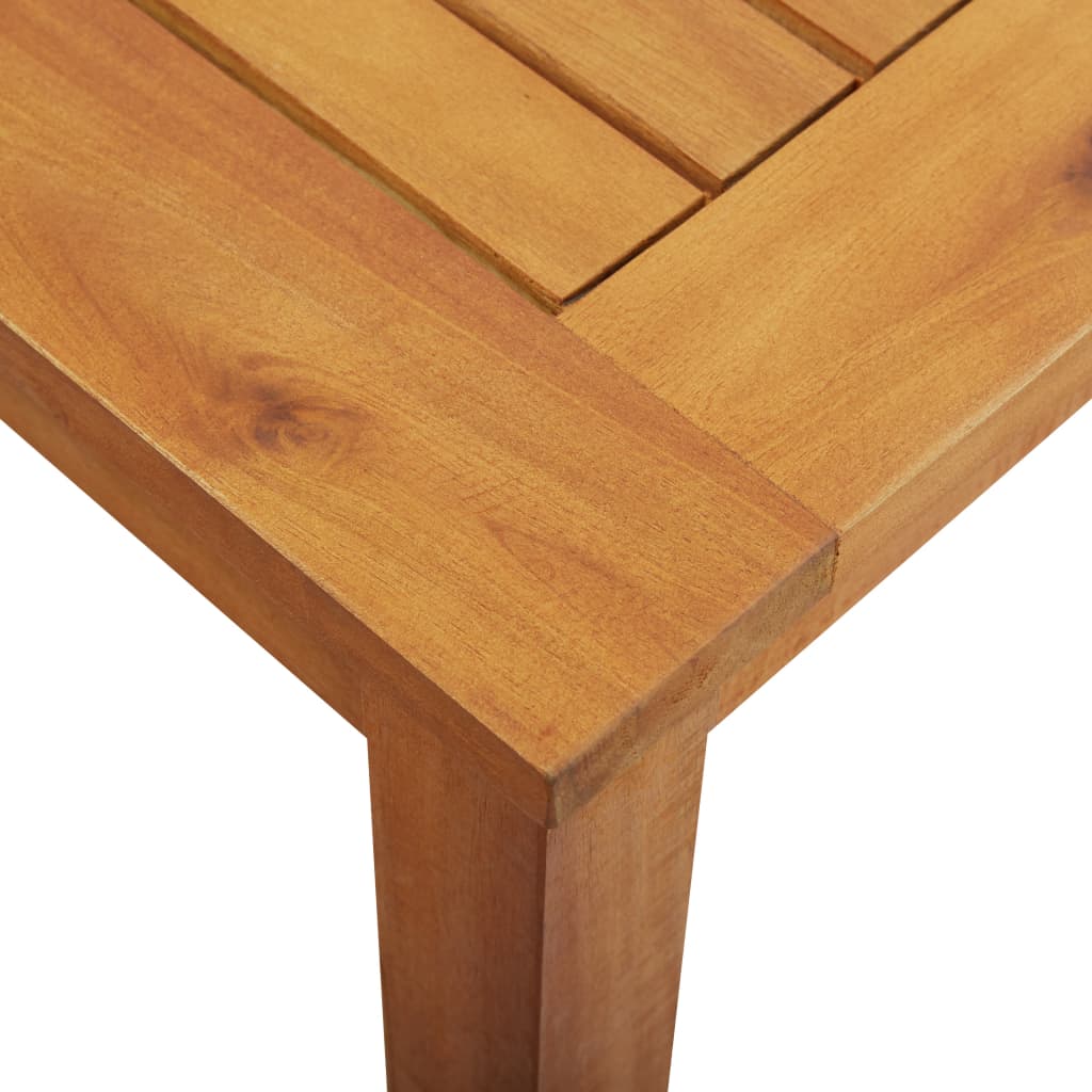 udendørs spisebordssæt 5 dele med hynder massivt akacietræ