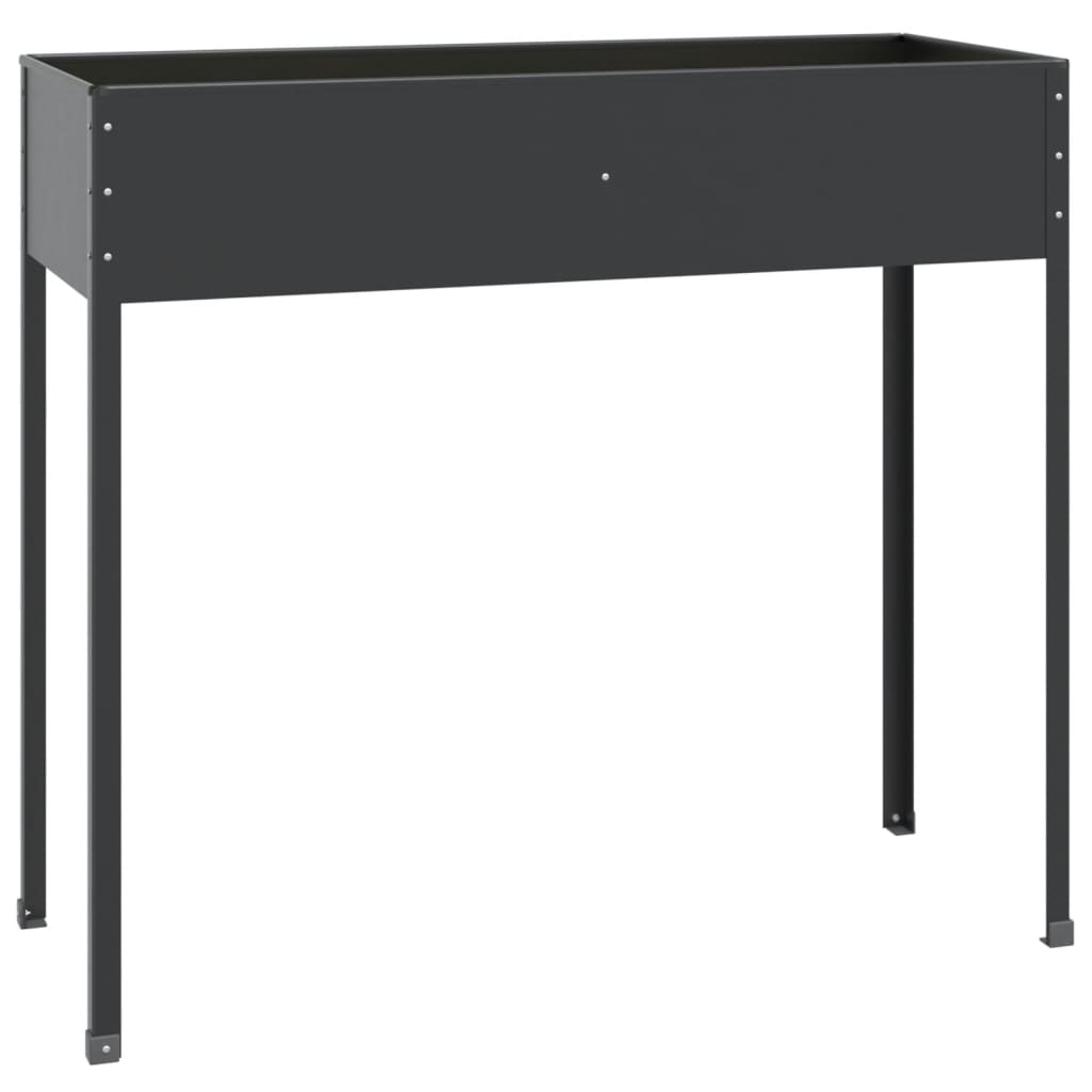plantekasse 100,5x40,5x90 cm galvaniseret stål antracitgrå