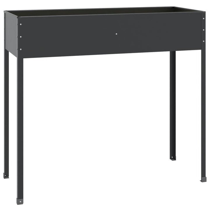 plantekasse 100,5x40,5x90 cm galvaniseret stål antracitgrå