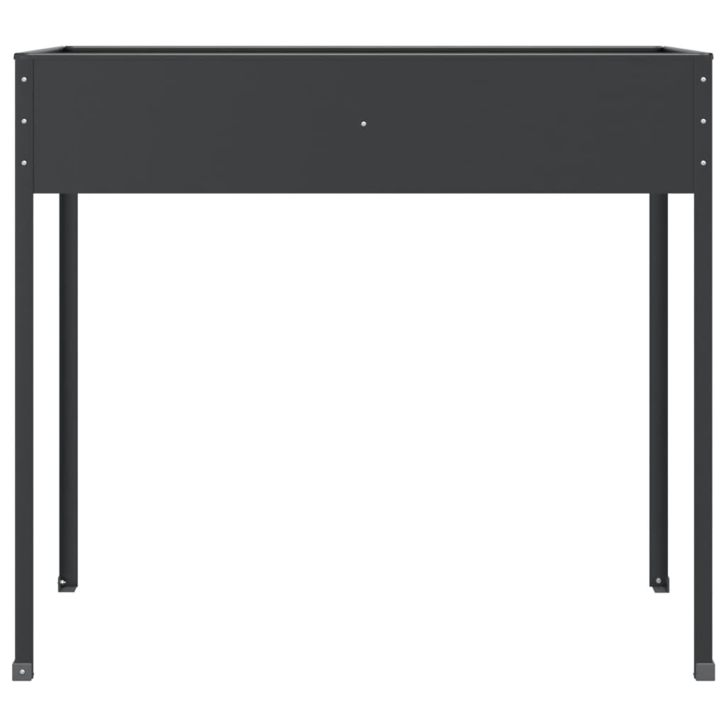plantekasse 100,5x40,5x90 cm galvaniseret stål antracitgrå