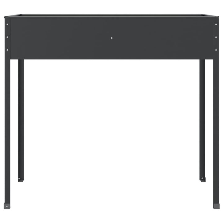 plantekasse 100,5x40,5x90 cm galvaniseret stål antracitgrå