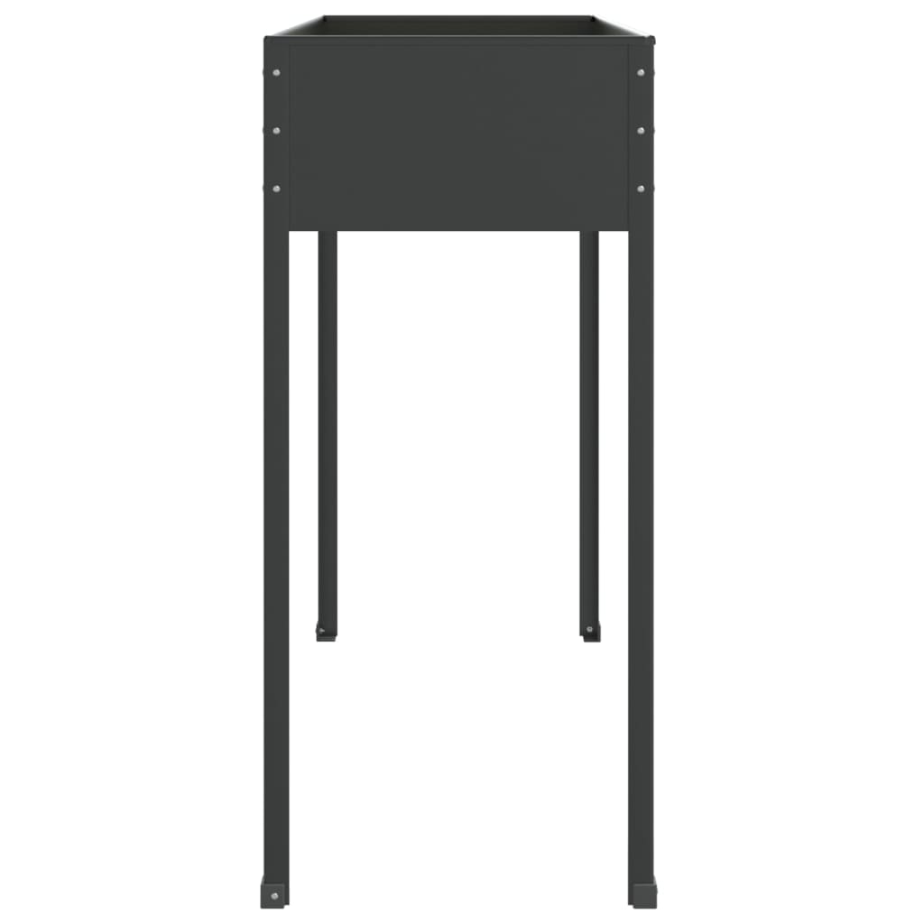 plantekasse 100,5x40,5x90 cm galvaniseret stål antracitgrå