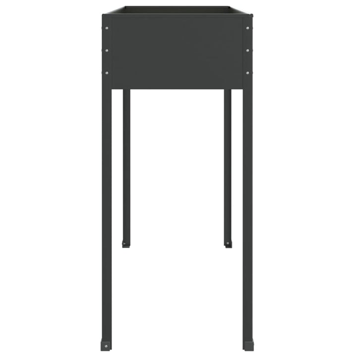 plantekasse 100,5x40,5x90 cm galvaniseret stål antracitgrå