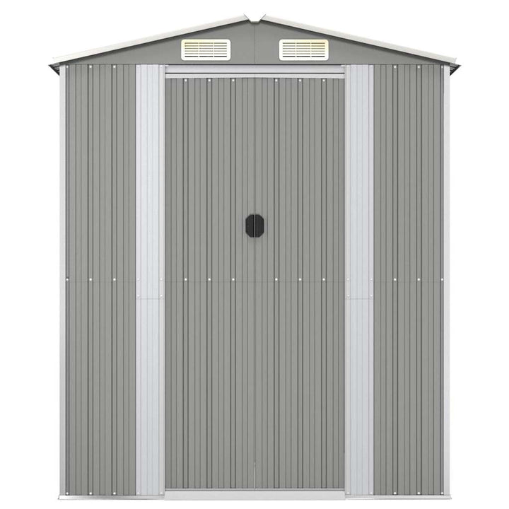 haveskur 192x108x223 cm galvaniseret stål lysegrå