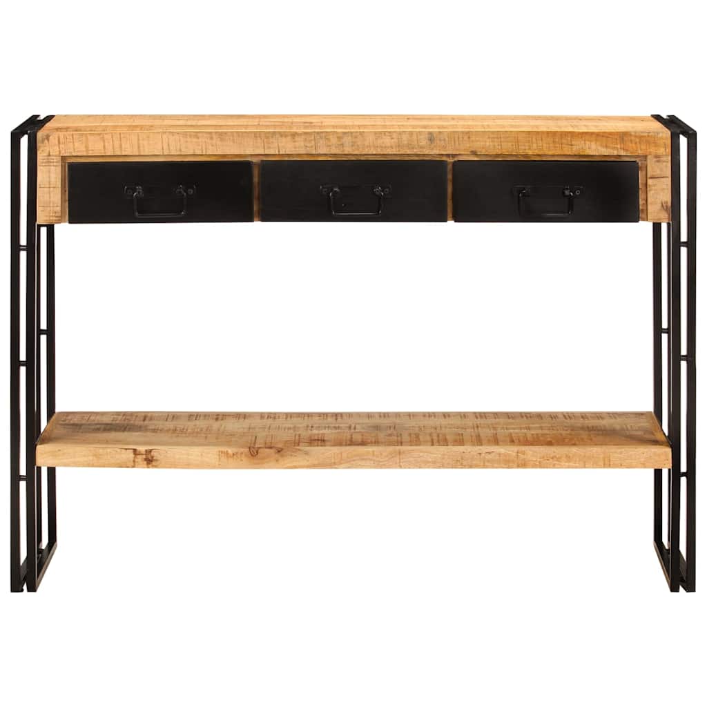 konsolbord 110x30x76 cm massivt mangotræ