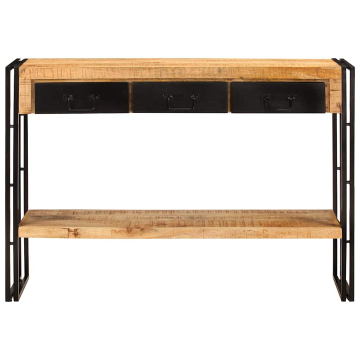 konsolbord 110x30x76 cm massivt mangotræ