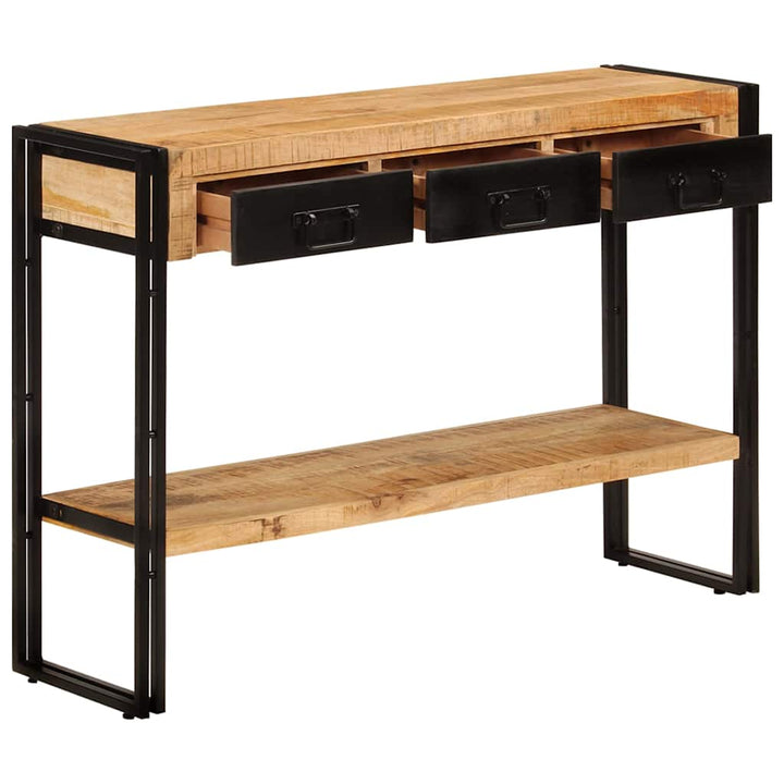 konsolbord 110x30x76 cm massivt mangotræ