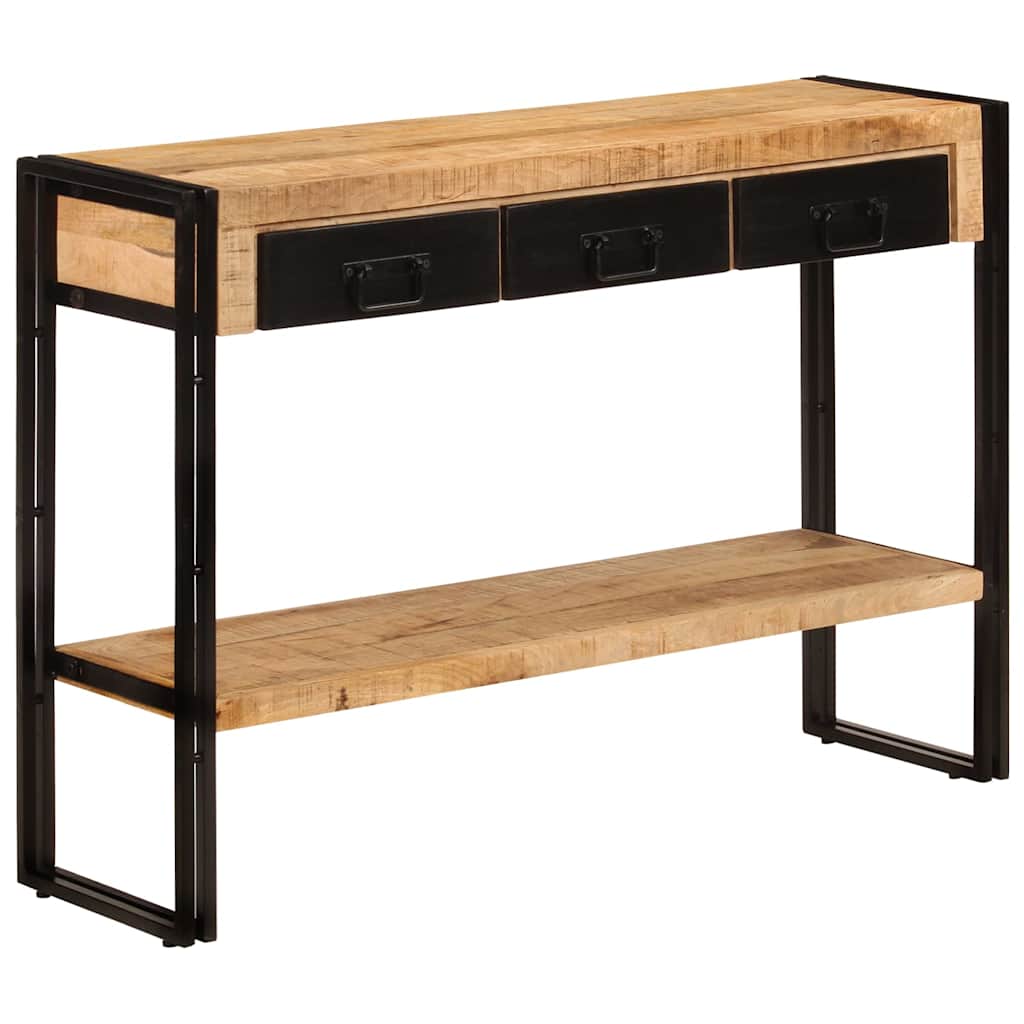 konsolbord 110x30x76 cm massivt mangotræ