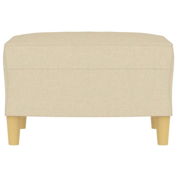 fodskammel 60x50x41 cm stof cremefarvet