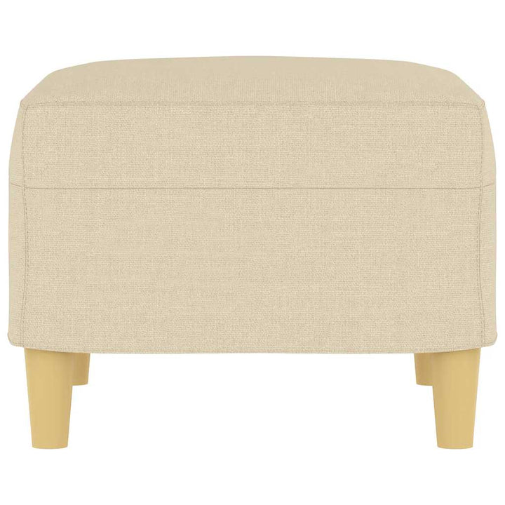fodskammel 60x50x41 cm stof cremefarvet