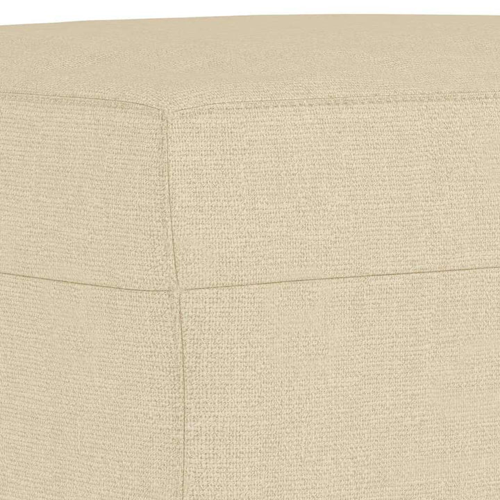 fodskammel 60x50x41 cm stof cremefarvet