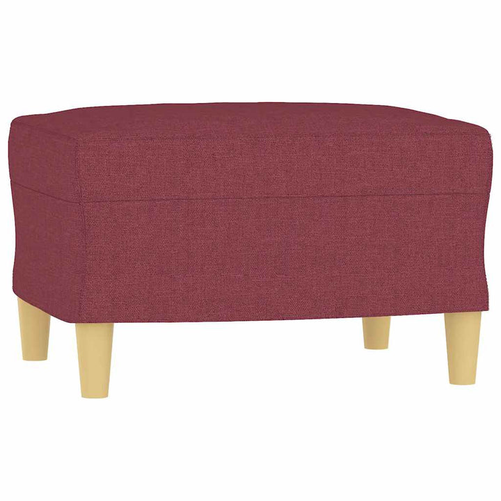fodskammel 60x50x41 cm stof vinrød