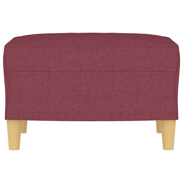 fodskammel 60x50x41 cm stof vinrød