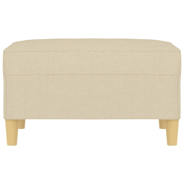 fodskammel 70x55x41 cm stof cremefarvet