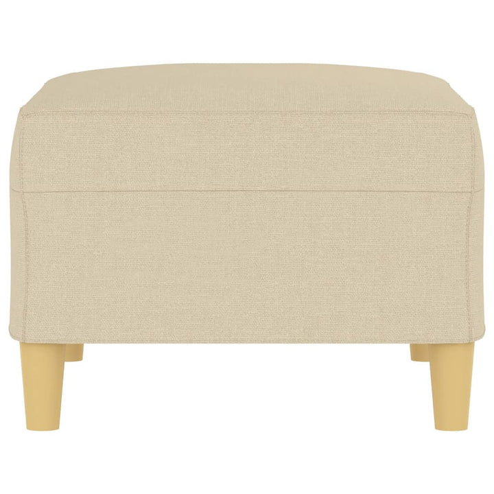 fodskammel 70x55x41 cm stof cremefarvet