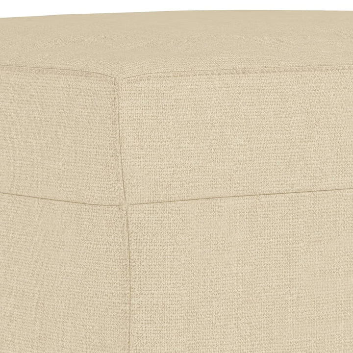 fodskammel 70x55x41 cm stof cremefarvet