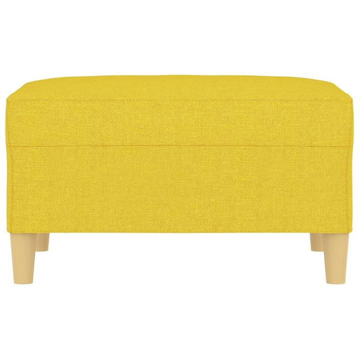fodskammel 70x55x41 cm stof lysegul