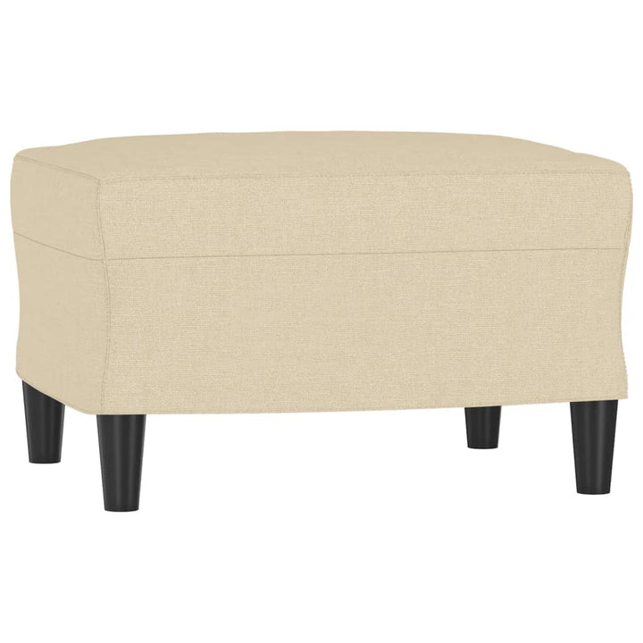 fodskammel 60x50x41 cm stof cremefarvet