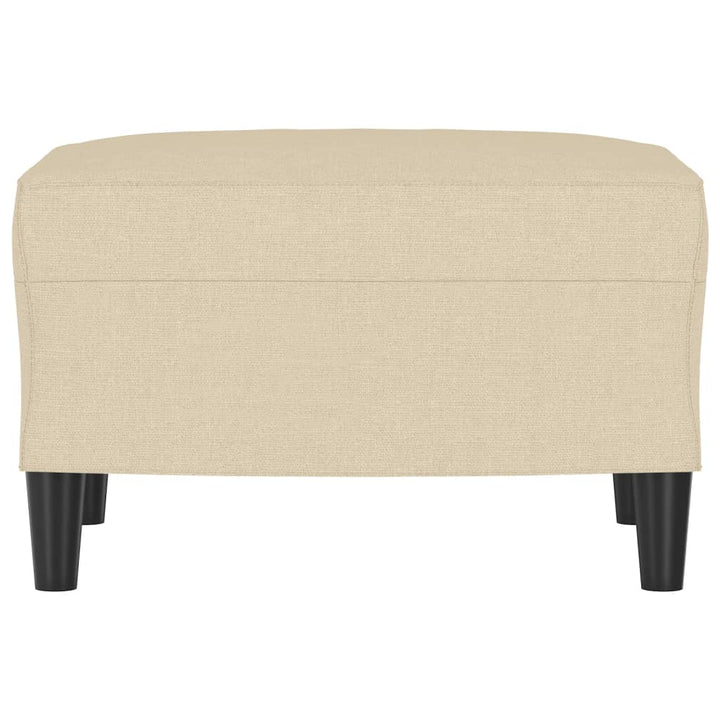 fodskammel 60x50x41 cm stof cremefarvet