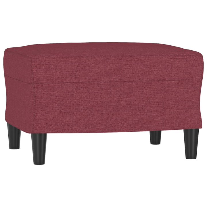 fodskammel 60x50x41 cm stof vinrød