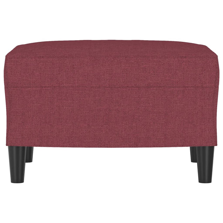 fodskammel 60x50x41 cm stof vinrød