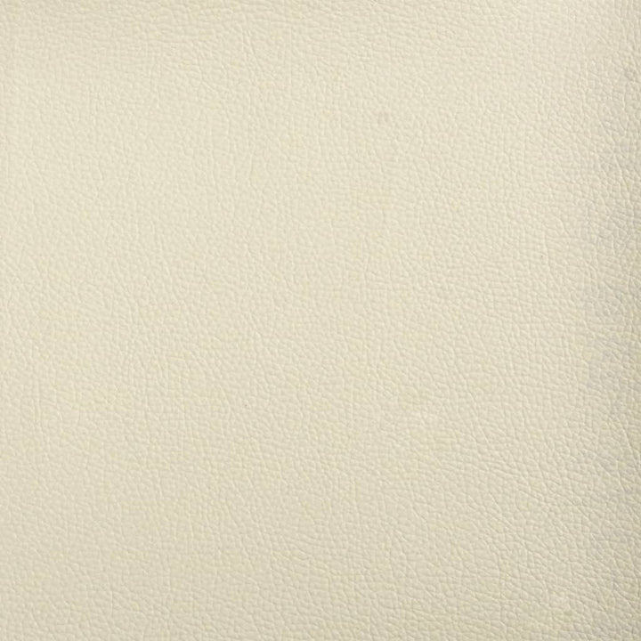 fodskammel 60x50x41 cm kunstlæder cremefarvet