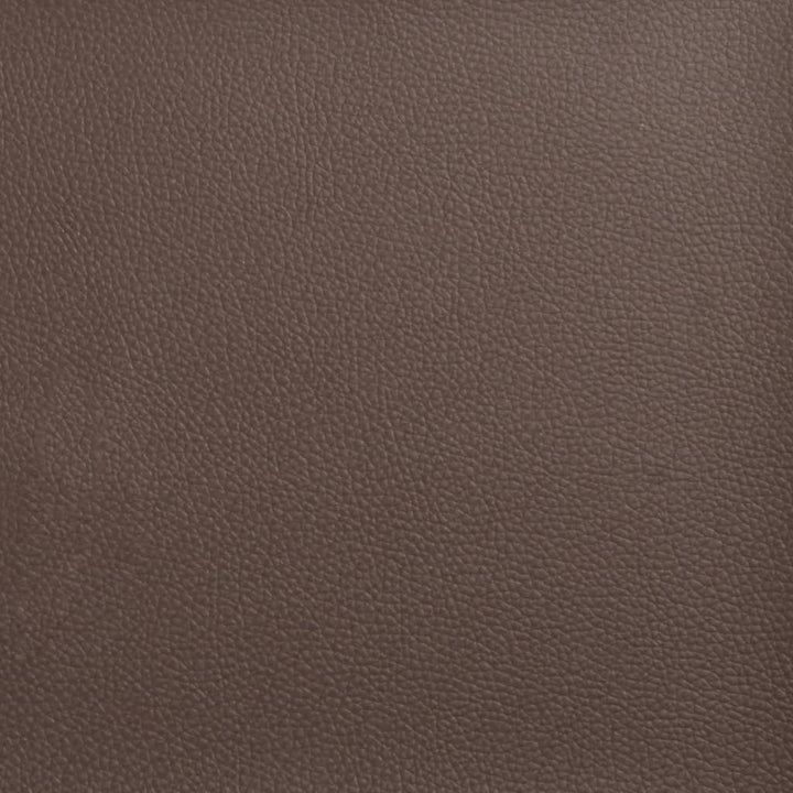 fodskammel 60x50x41 cm kunstlæder brun