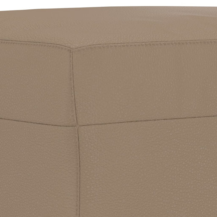 fodskammel 60x50x41 cm kunstlæder cappuccino