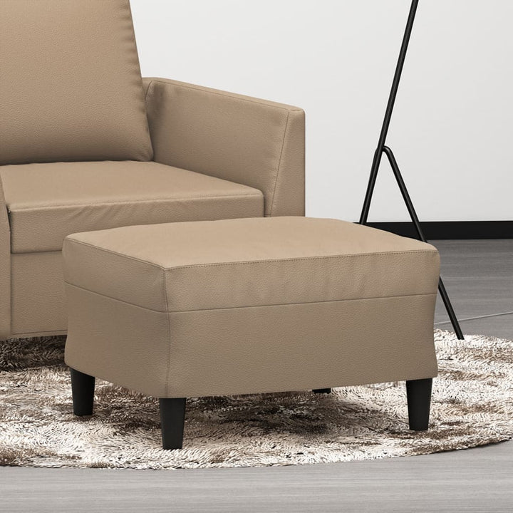 fodskammel 60x50x41 cm kunstlæder cappuccino