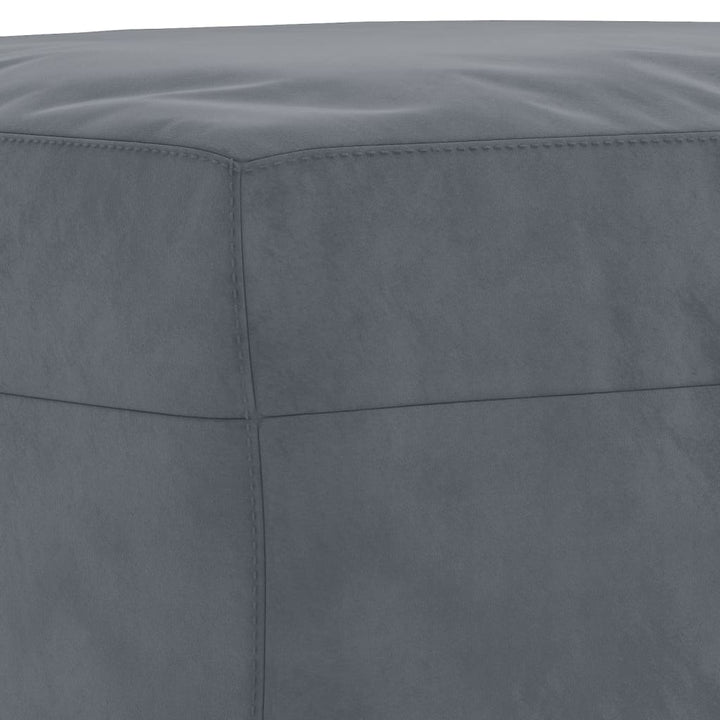 fodskammel 60x50x41 cm velour mørkegrå