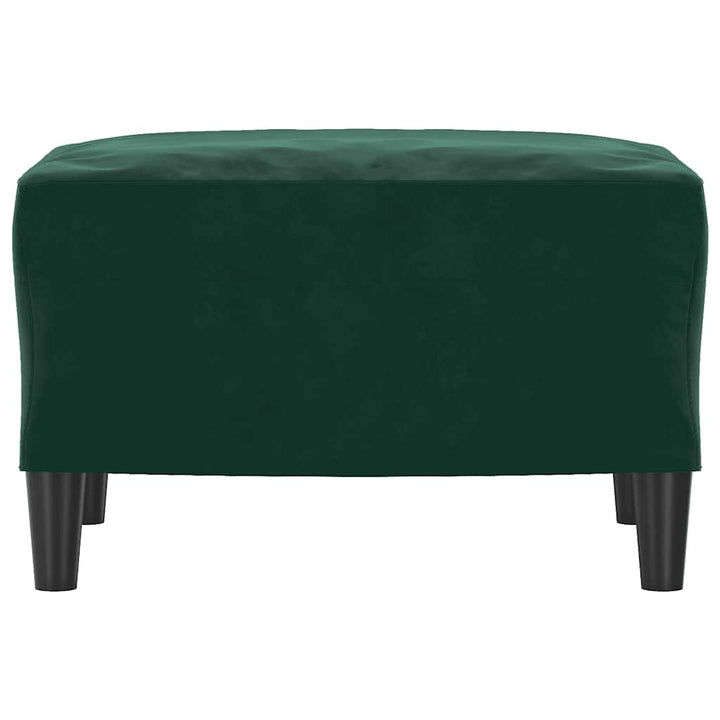 fodskammel 60x50x41 cm velour mørkegrøn
