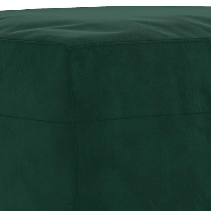 fodskammel 60x50x41 cm velour mørkegrøn