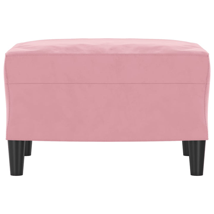 fodskammel 60x50x41 cm velour pink