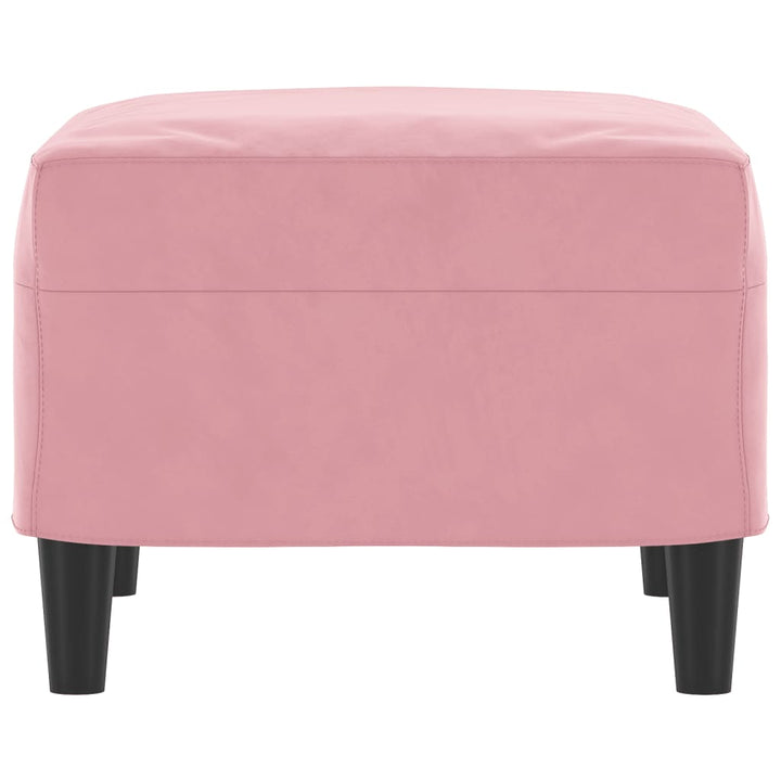 fodskammel 60x50x41 cm velour pink