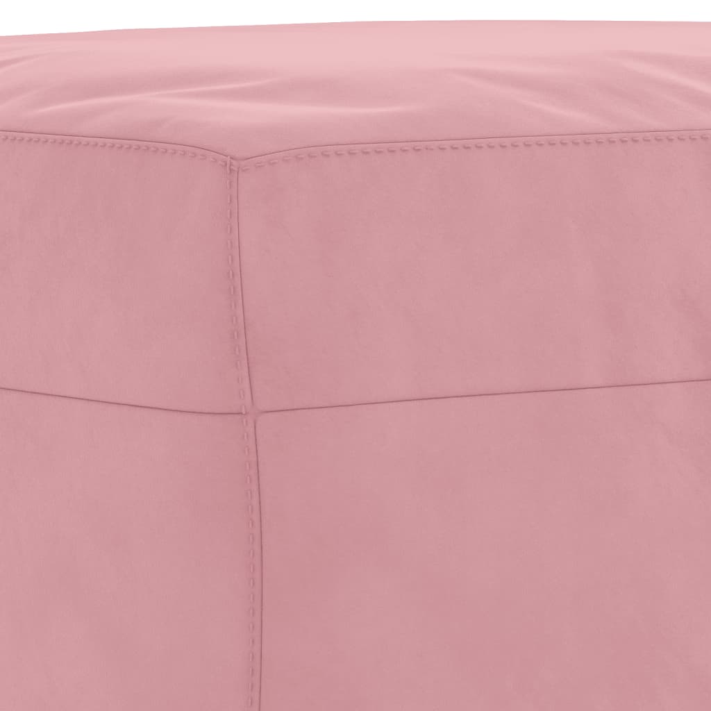 fodskammel 60x50x41 cm velour pink