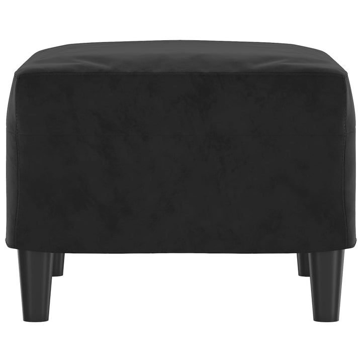fodskammel 60x50x41 cm velour sort