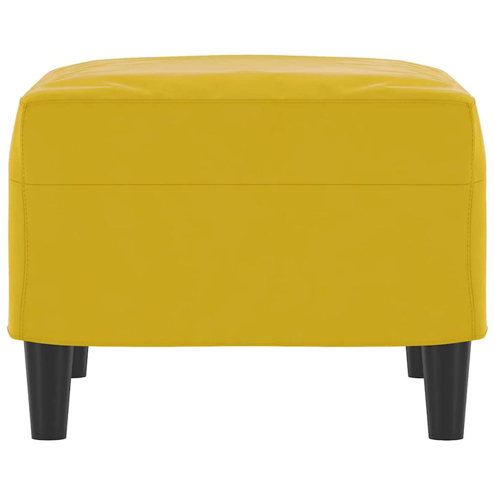 fodskammel 60x50x41 cm velour gul